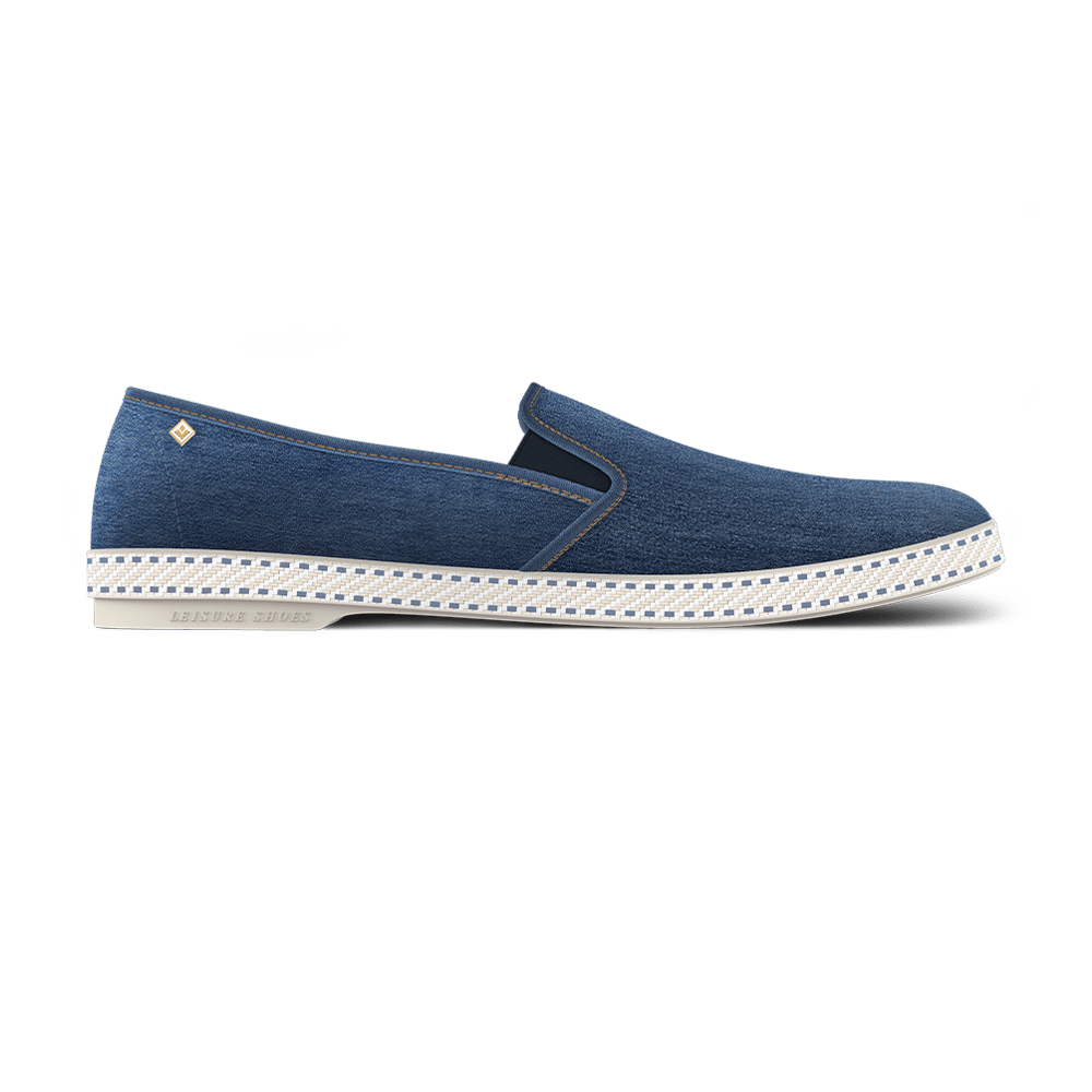 Rivieras Jean Slip-On Loafer, Main, color, Light Denim