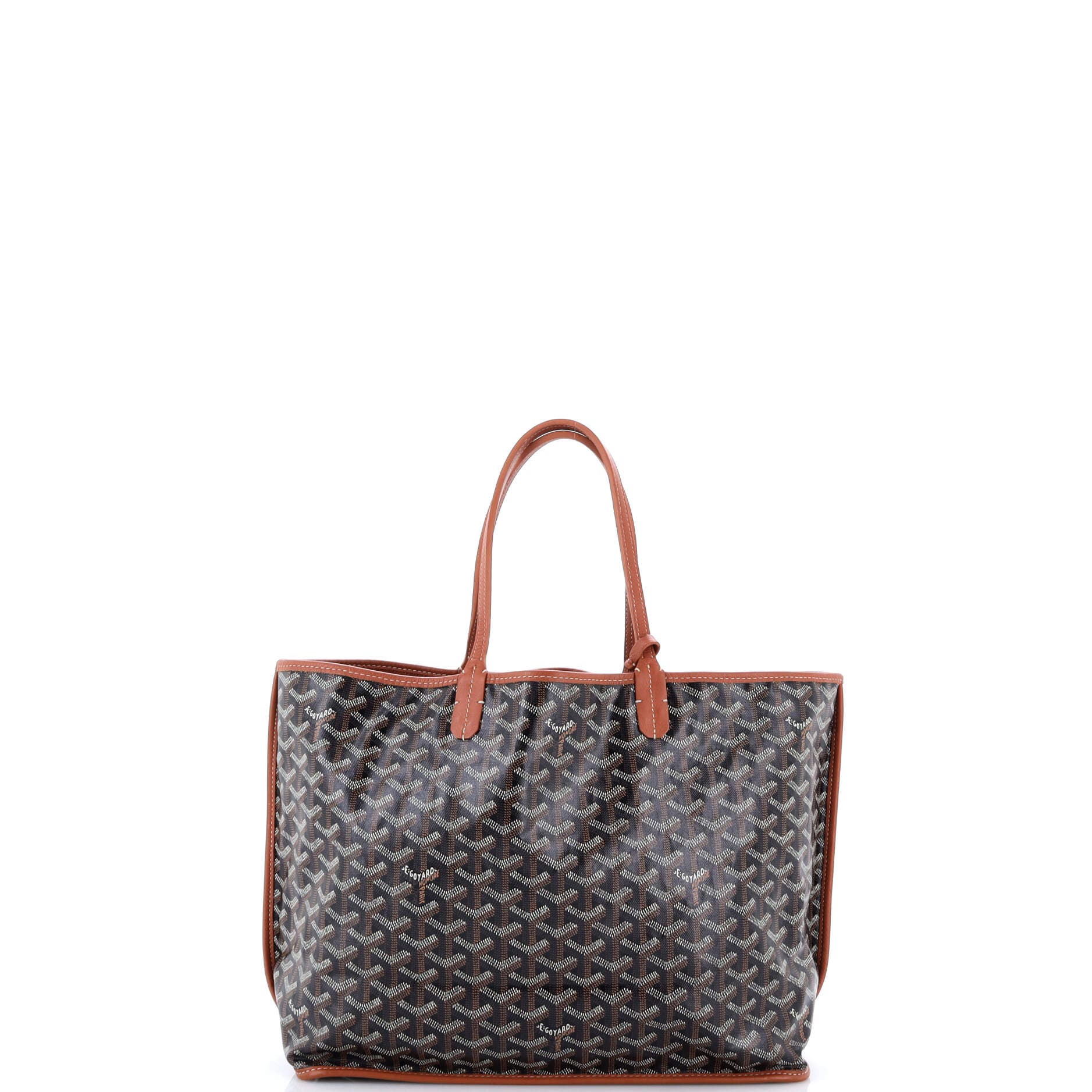Pre-Owned Goyard Anjou Reversible Tote Coated Canvas PM, Alternate, color, Brown