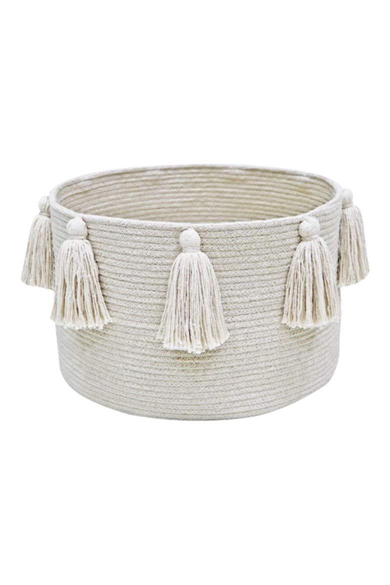 Tassel Basket, Main, color, NATURAL