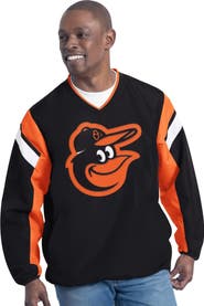 G-III SPORTS BY CARL BANKS Men's G-III Sports by Carl Banks Black Baltimore Orioles Double Coverage V-Neck Pullover
