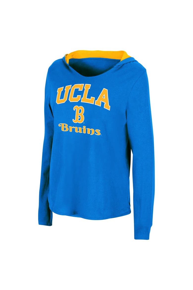 Women's Colosseum Blue UCLA Bruins Catalina Hoodie Long Sleeve T-Shirt, Alternate, color, Blue