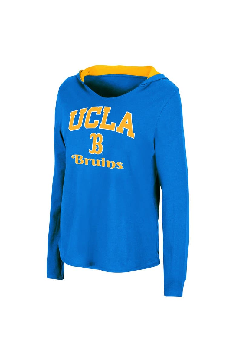 COLOSSEUM Women's Colosseum Blue UCLA Bruins Catalina Hoodie Long Sleeve T-Shirt, Alternate, color, 