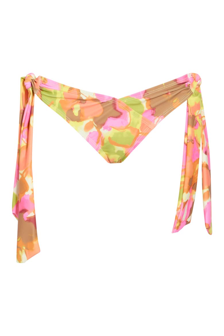 Renee Side Tie Bikini Bottoms, Alternate, color, PINK COMBO