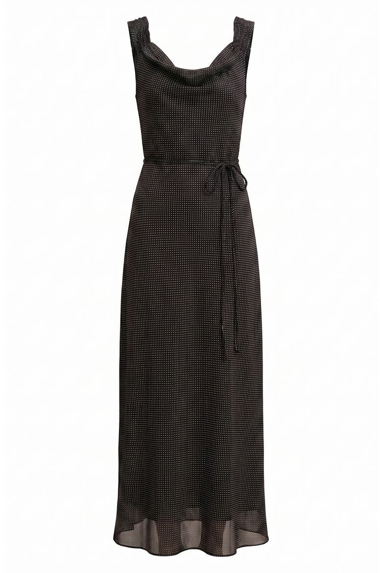 Elaria Shirred Strap Sleeveless Maxi Dress, Alternate, color, SPECKLE SPOT