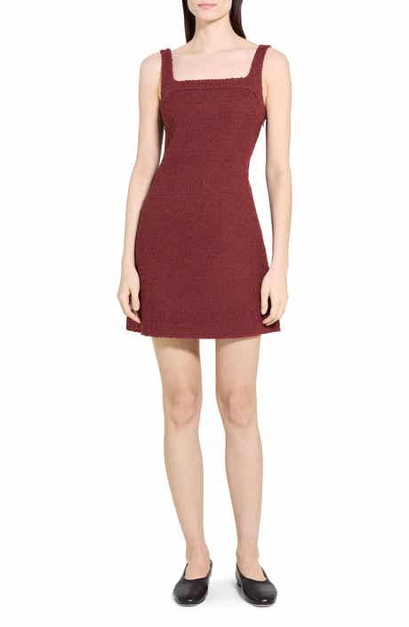Theory Sleeveless Tweed Minidress