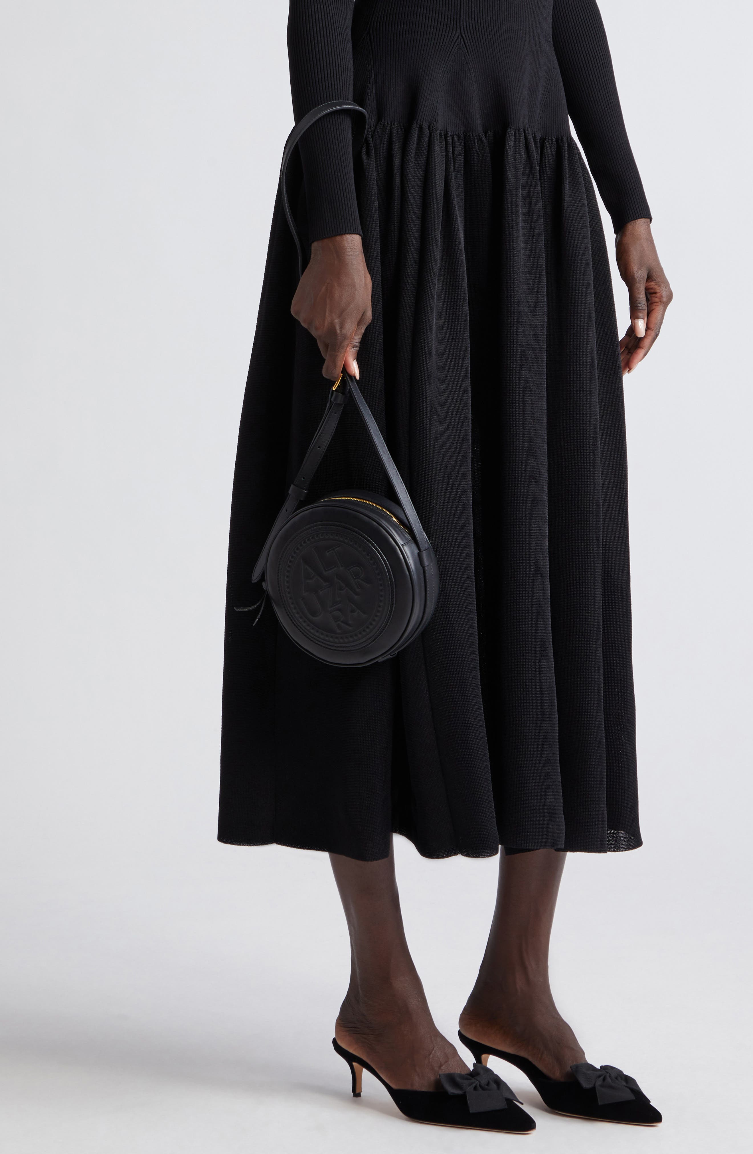 Altuzarra Medallion Coin Leather Crossbody Bag, Alternate, color, 