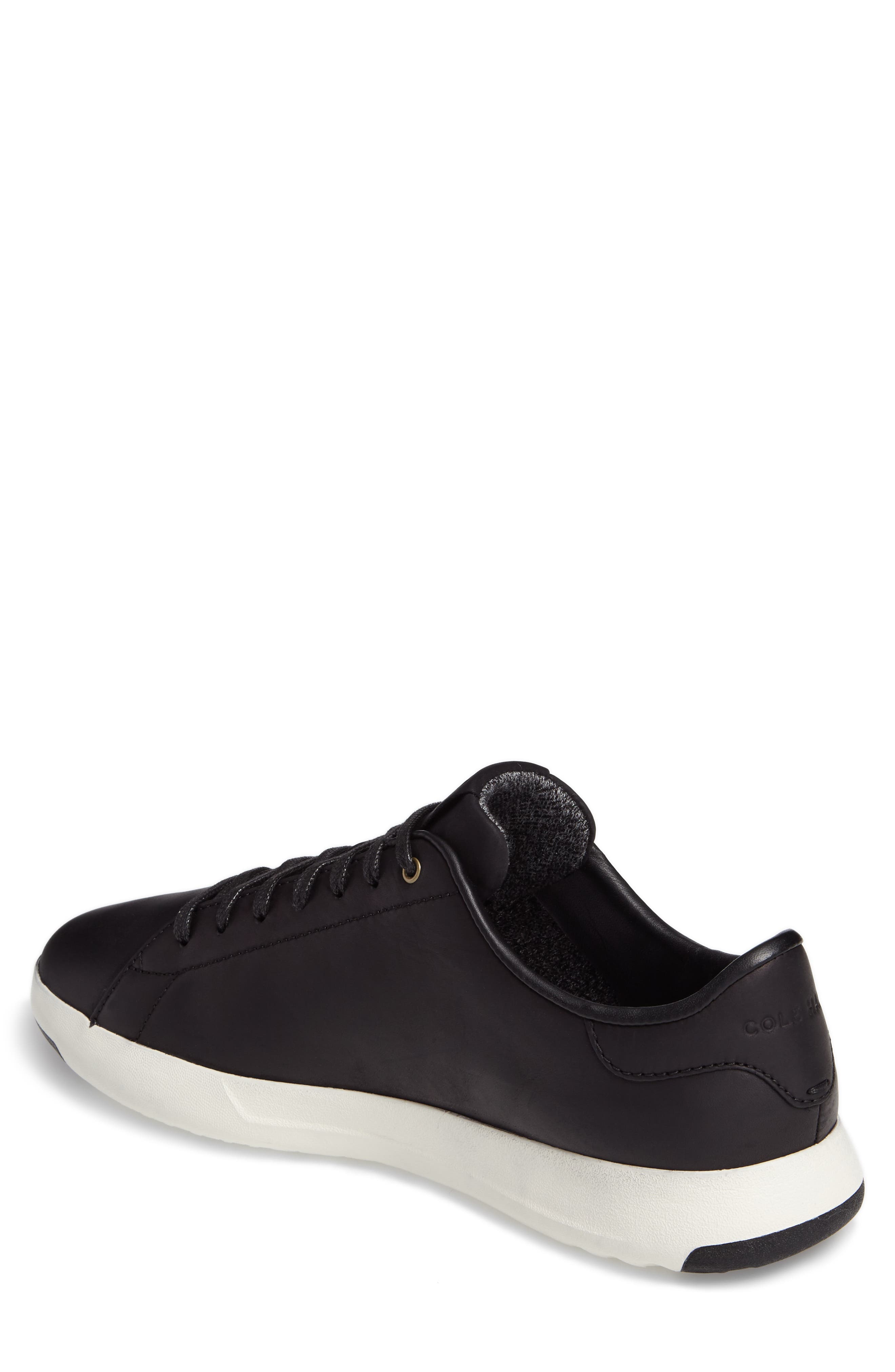 GrandPro Low Top Sneaker, Alternate, color, BLACK OIL LEATHER