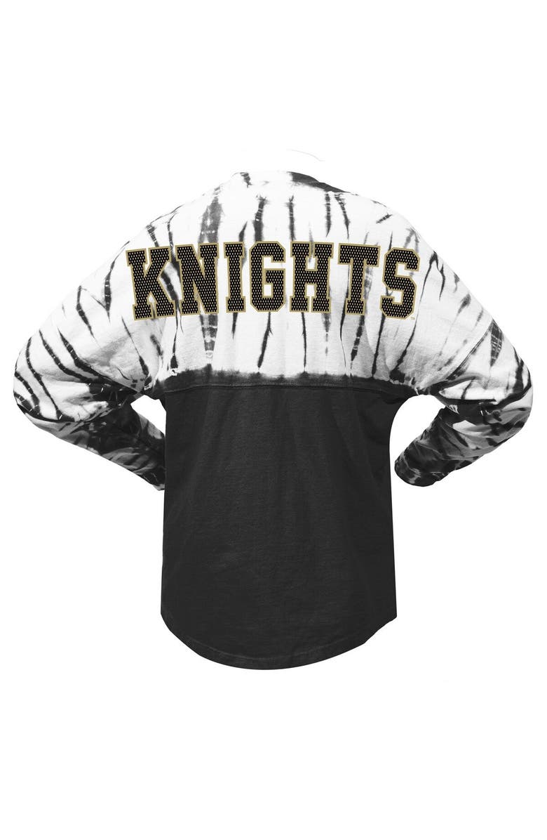 SPIRIT JERSEY Women's Black UCF Knights Tie-Dye Long Sleeve Jersey T-Shirt, Alternate, color, Black