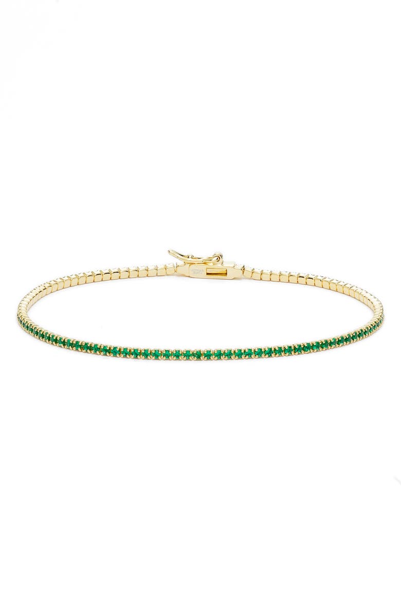 BY ADINA EDEN Cubic Zirconia Tennis Bracelet, Main, color,