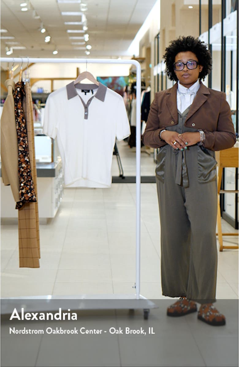 Contrast Wool Blend Polo Sweater, sales video thumbnail