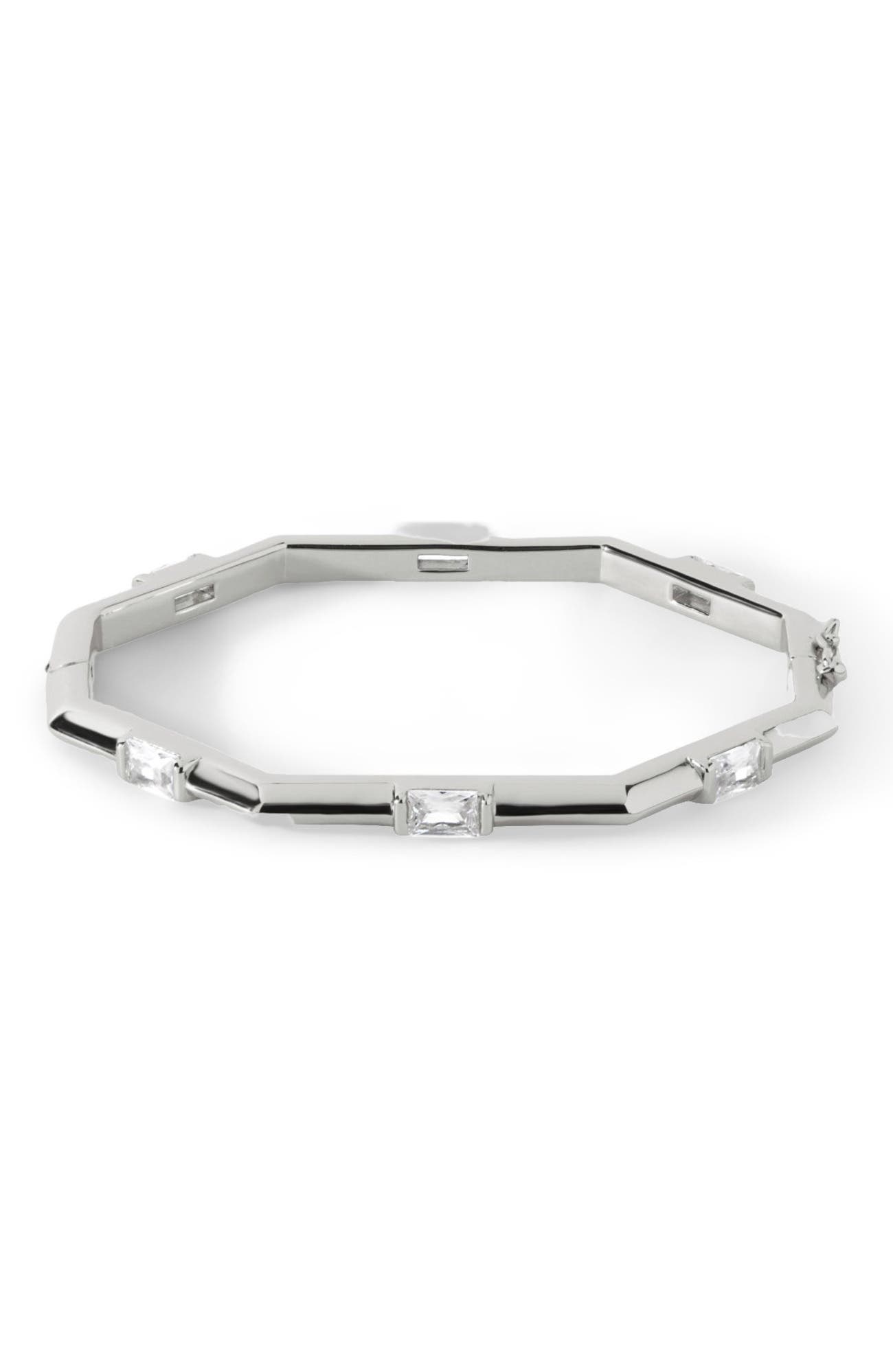 Sterling Silver/White CZ