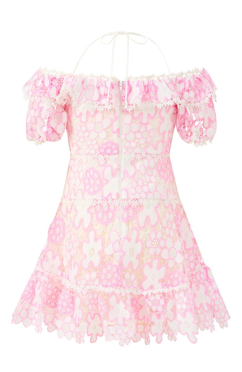 Marlo Kids Haley Embroidered Mini Dress, Alternate, color, Pink