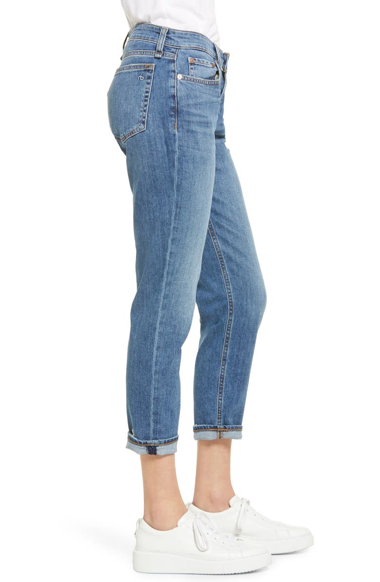 rag & bone Dre Slim Boyfriend Jeans, Alternate, color, Julienne