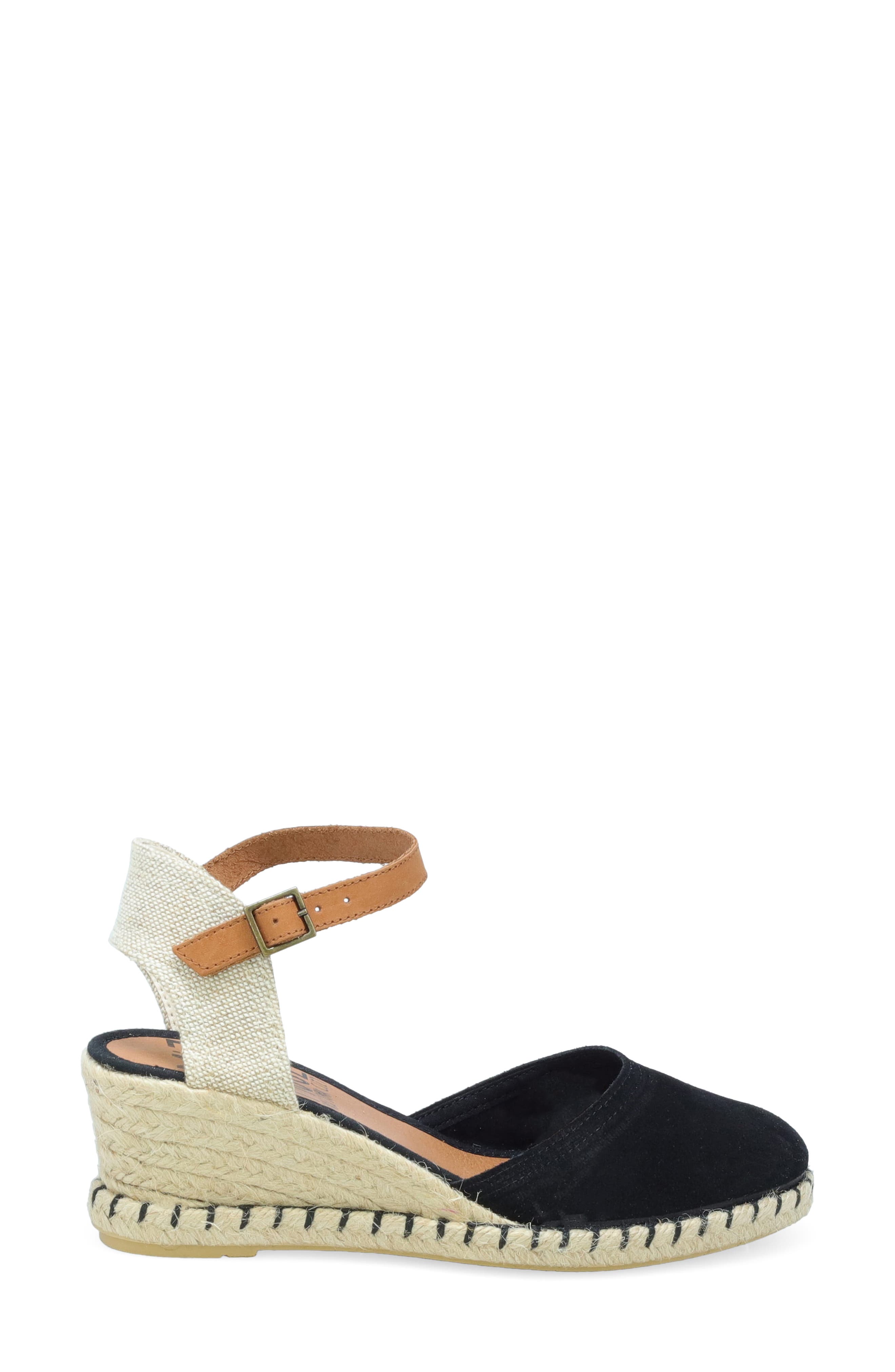 Miz Mooz Malena Espadrille Wedge, Alternate, color, Black