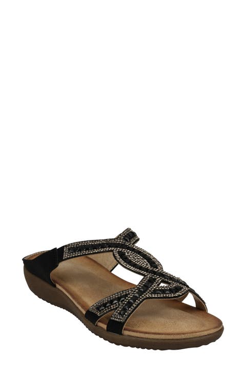 Alora Embellished Slide Sandal (Women)