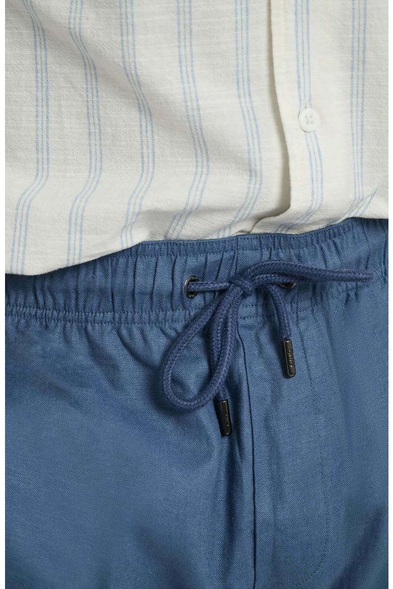 Stretch Linen Pull-on Pant, Alternate, color, VINTAGE INDIGO