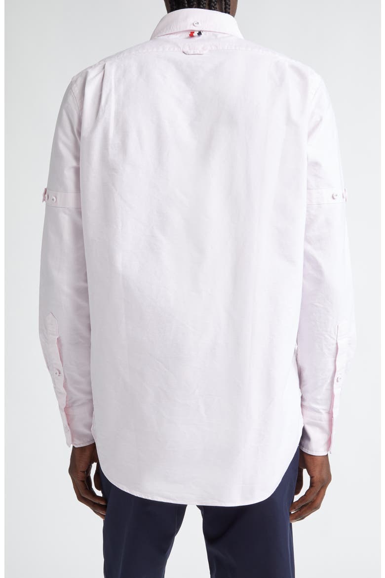 Straight Fit Cotton Oxford Button-Down Shirt, Alternate, color, LIGHT PINK