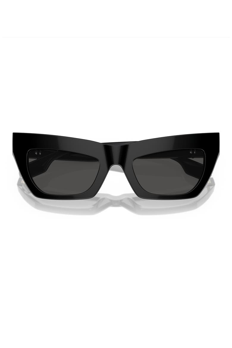 51mm Cat Eye Sunglasses, Alternate, color, DARK GREY