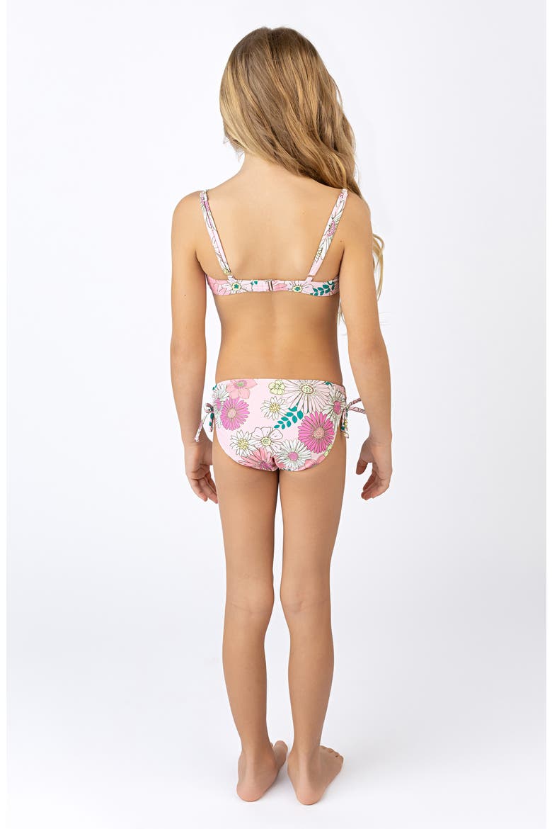 Kids' Retro Blossom Two-Piece Swimsuit, Alternate, color, PINK