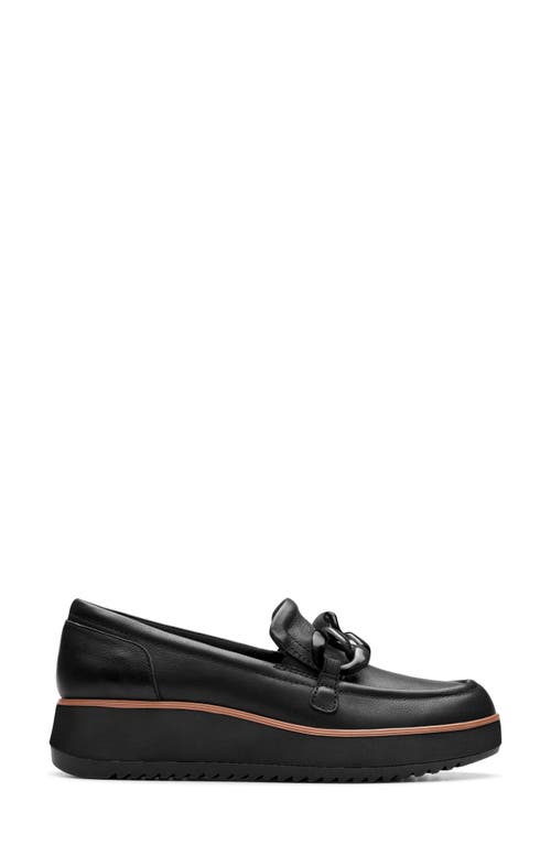 Clarks Women's Collection Zylah May Shoes In Black Leather