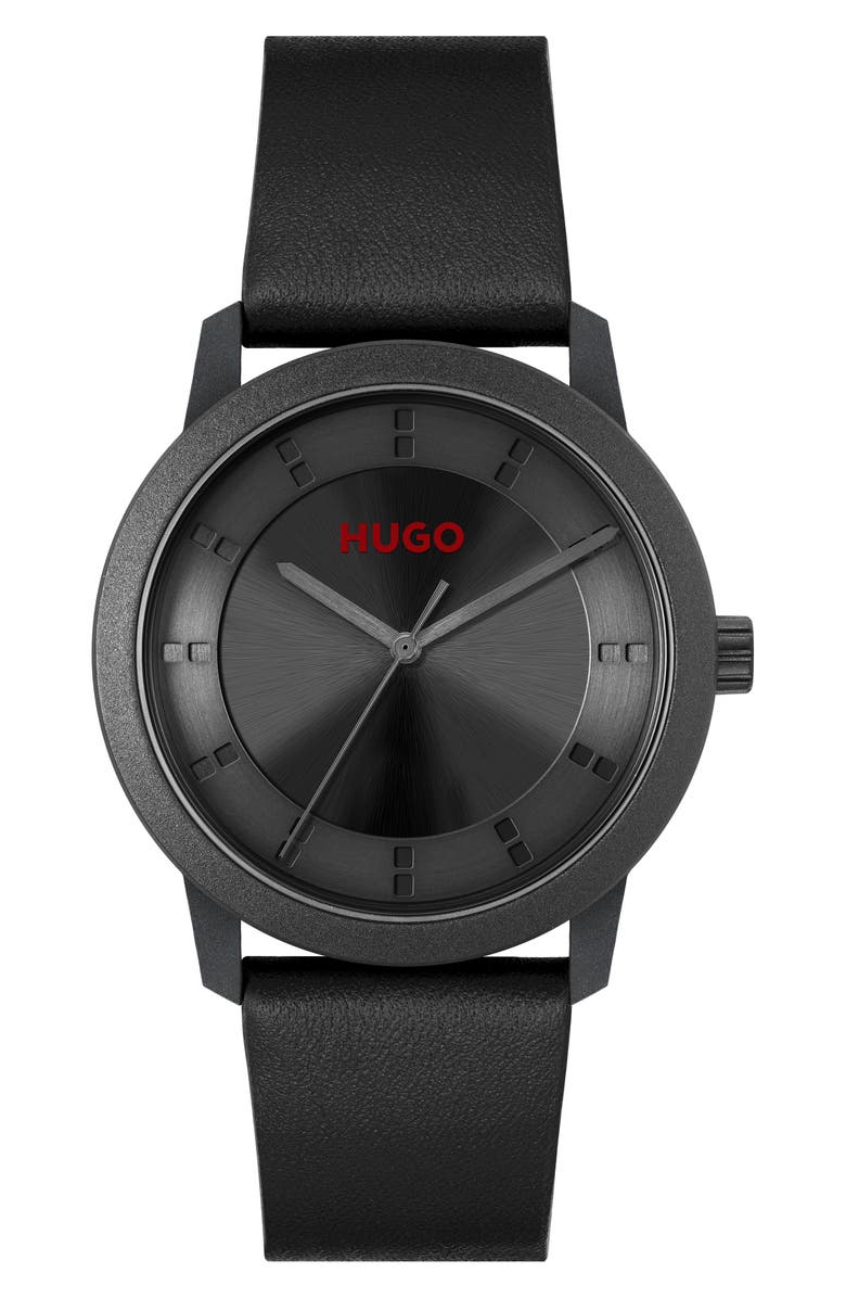 HUGO Ensure Solar Quartz Bracelet Watch, 42mm, Main, color,