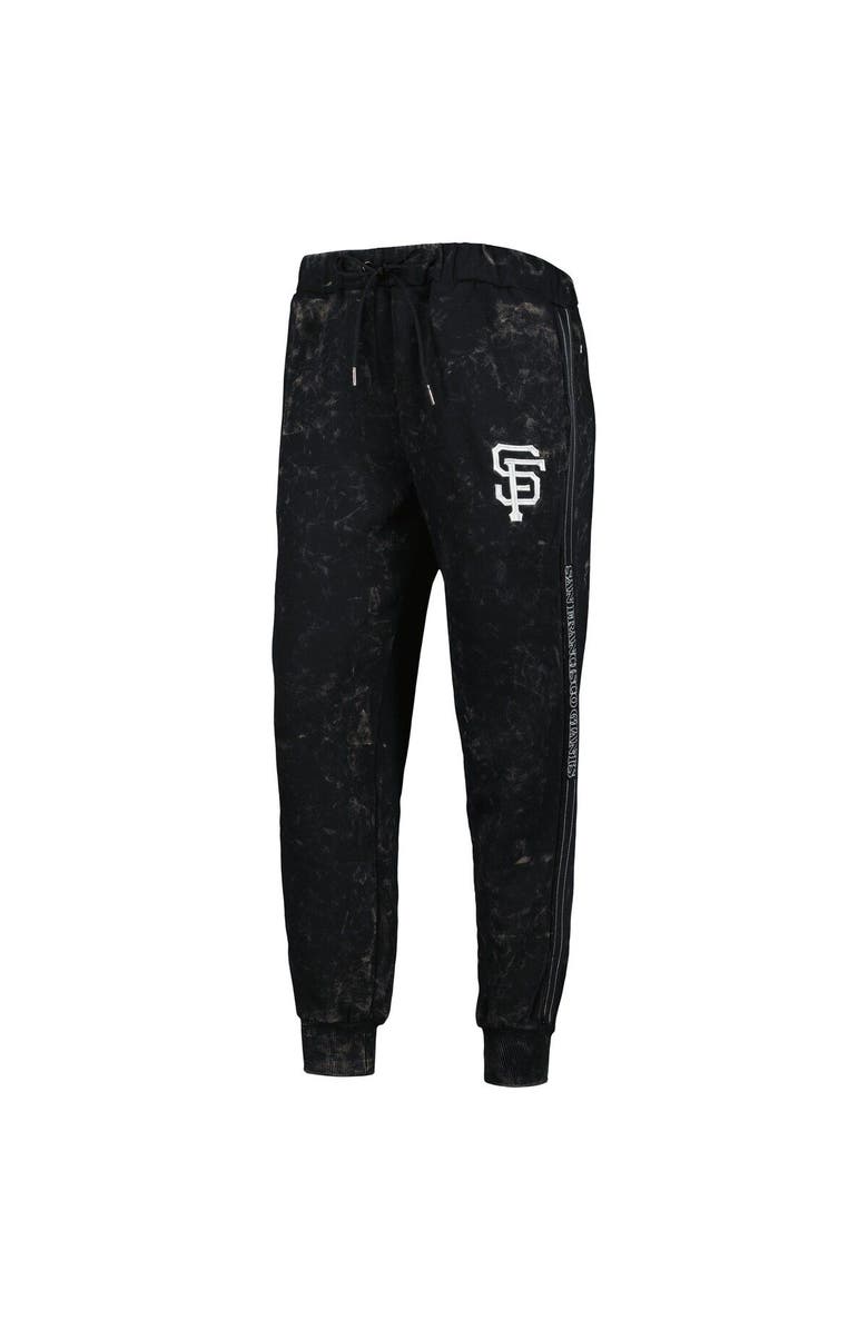 THE WILD COLLECTIVE Women's The Wild Collective Black San Francisco Giants Marble Jogger Pants, Alternate, color, Black