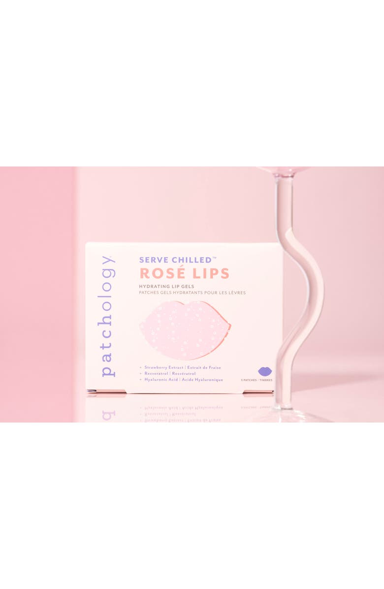 Patchology 5-Pack Serve Chilled Rosé Lip Gels, Alternate, color,
