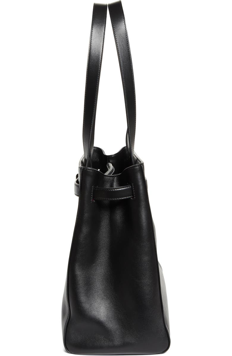 Christian Louboutin Djanis Leather East/West Tote, Alternate, color, Black
