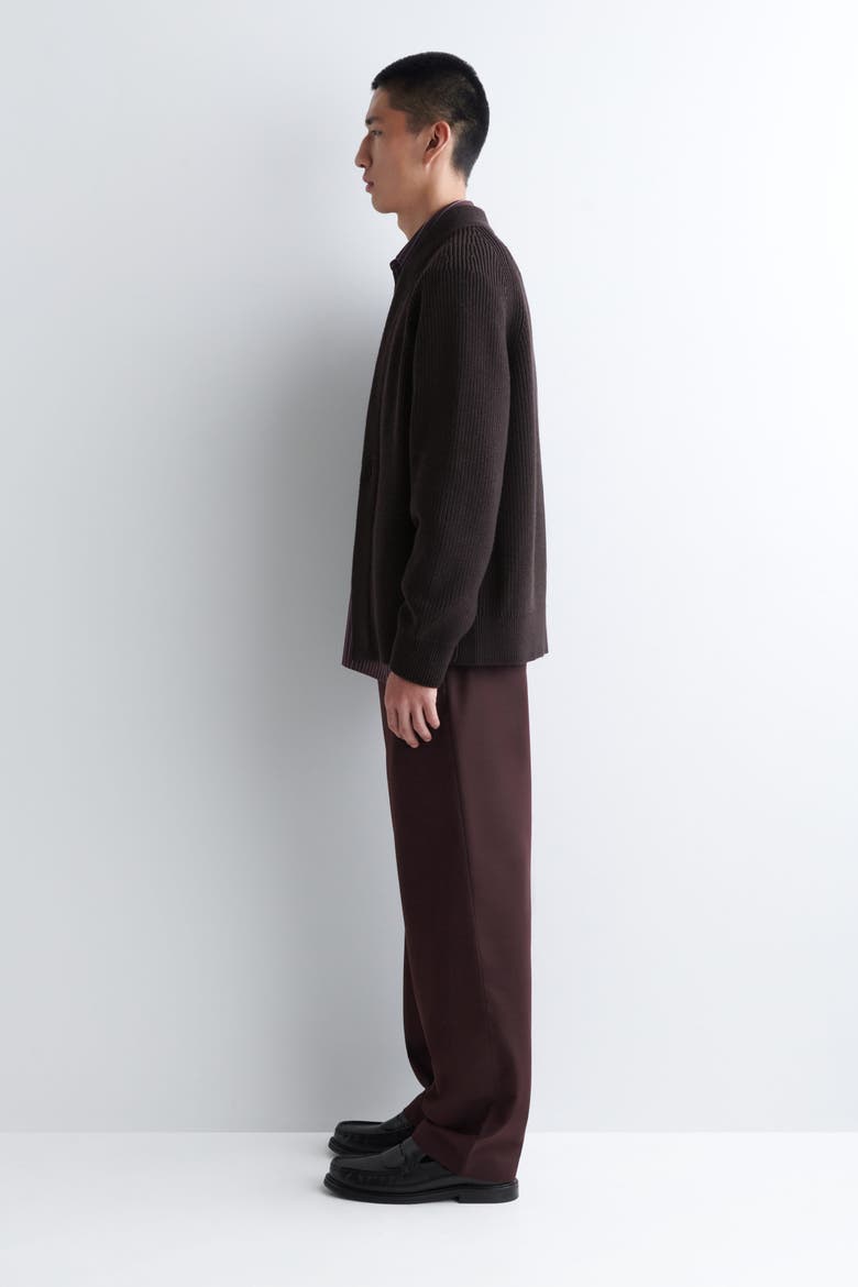 Cotton Regular-Fit Straight-Leg Chinos, Alternate, color, BORDEAUX