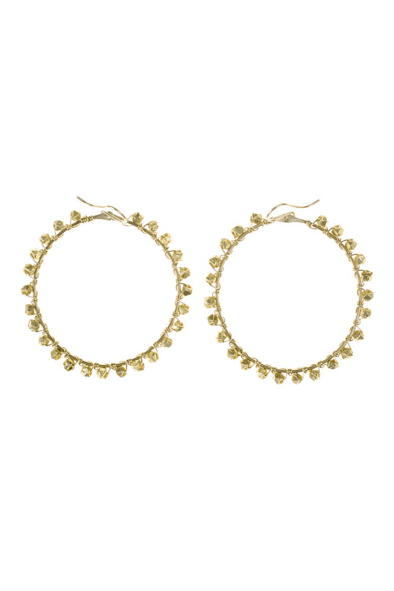 Bernadette Hoop Earrings, Main, color, GOLD