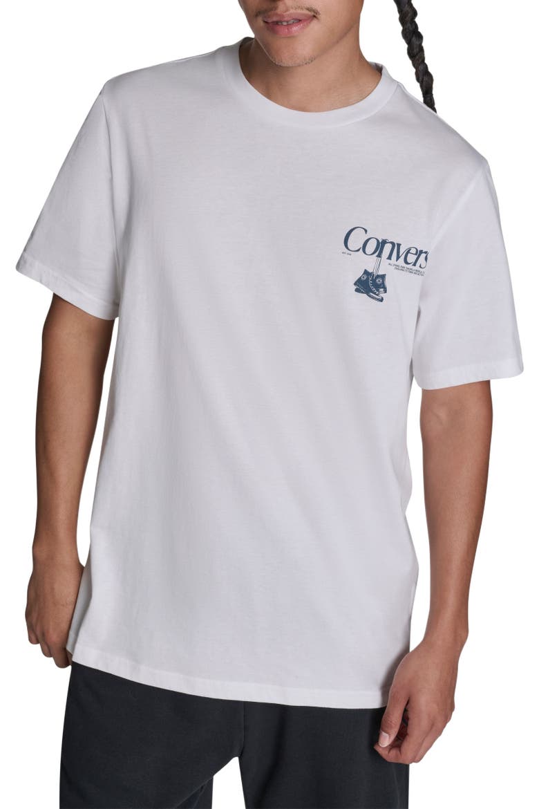 Men's Hanging Shoes T-Shirt, Main, color, WHITE 10A