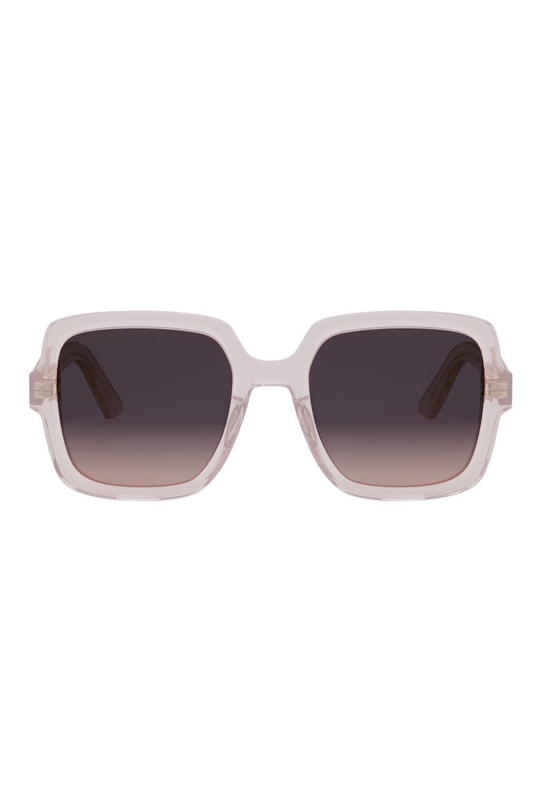 'DiorMidnight S4I 54mm Square Sunglasses, Main, color, GREY/ OTHER / GRADIENT BLUE