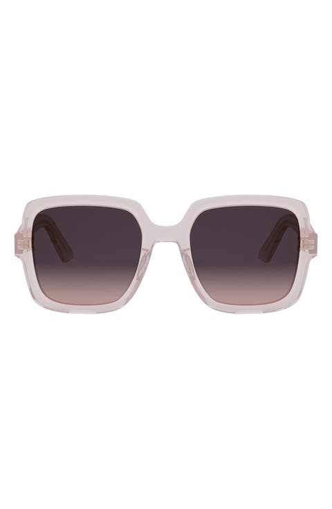 'DiorMidnight S4I 54mm Square Sunglasses