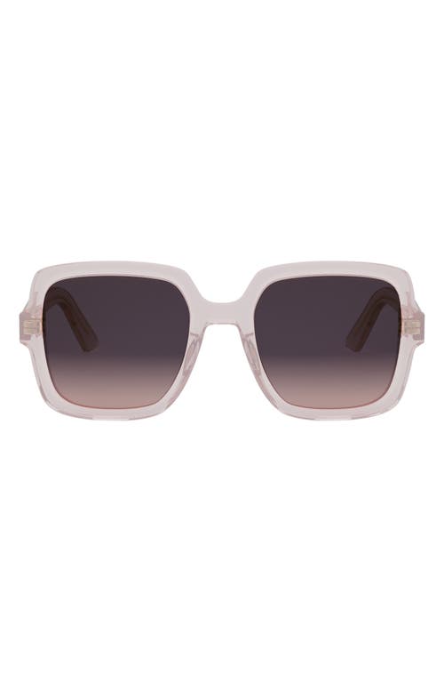 Dior Midnight S4i Square Sunglasses In Grey/other/gradient Blue