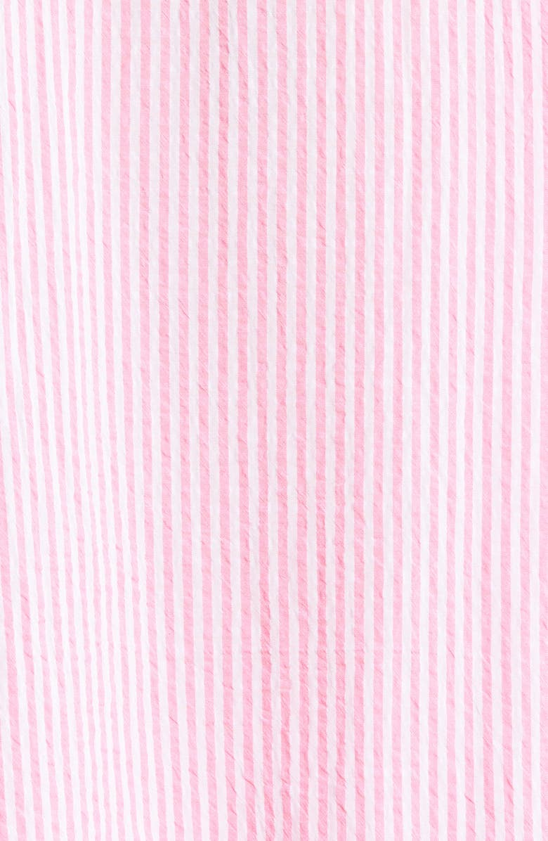 Papinelle Sabine Stripe Seersucker Pajamas, Alternate, color, Pink Lemonade White Stripe