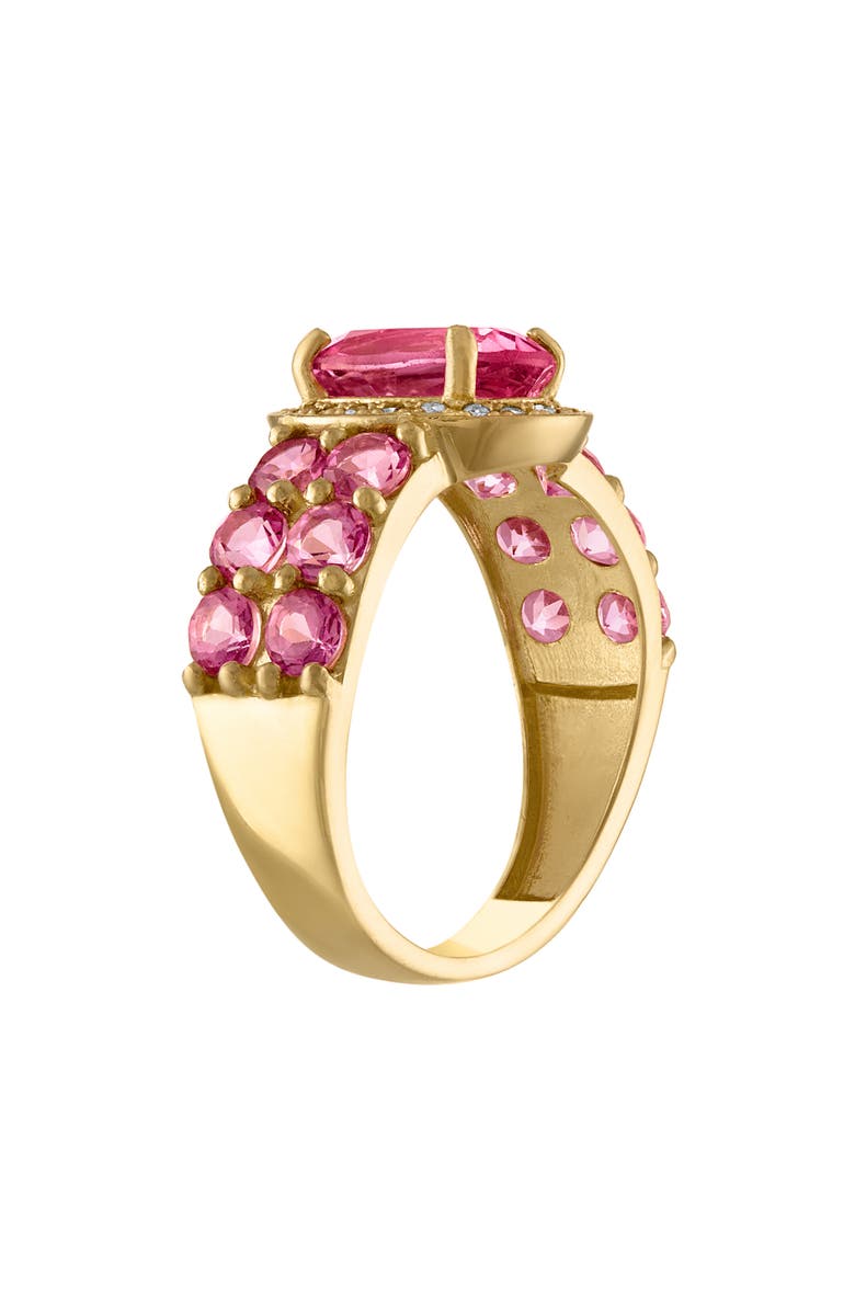 FUZION CREATIONS Topaz & Diamond Ring, Alternate, color,