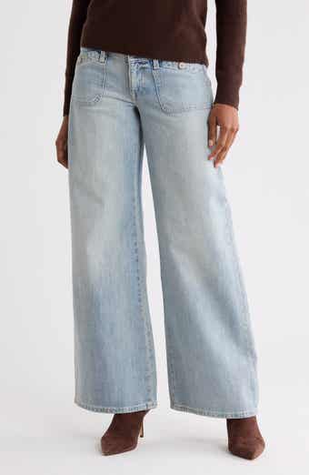 Super Low Rise Ultra Wide Leg Jeans