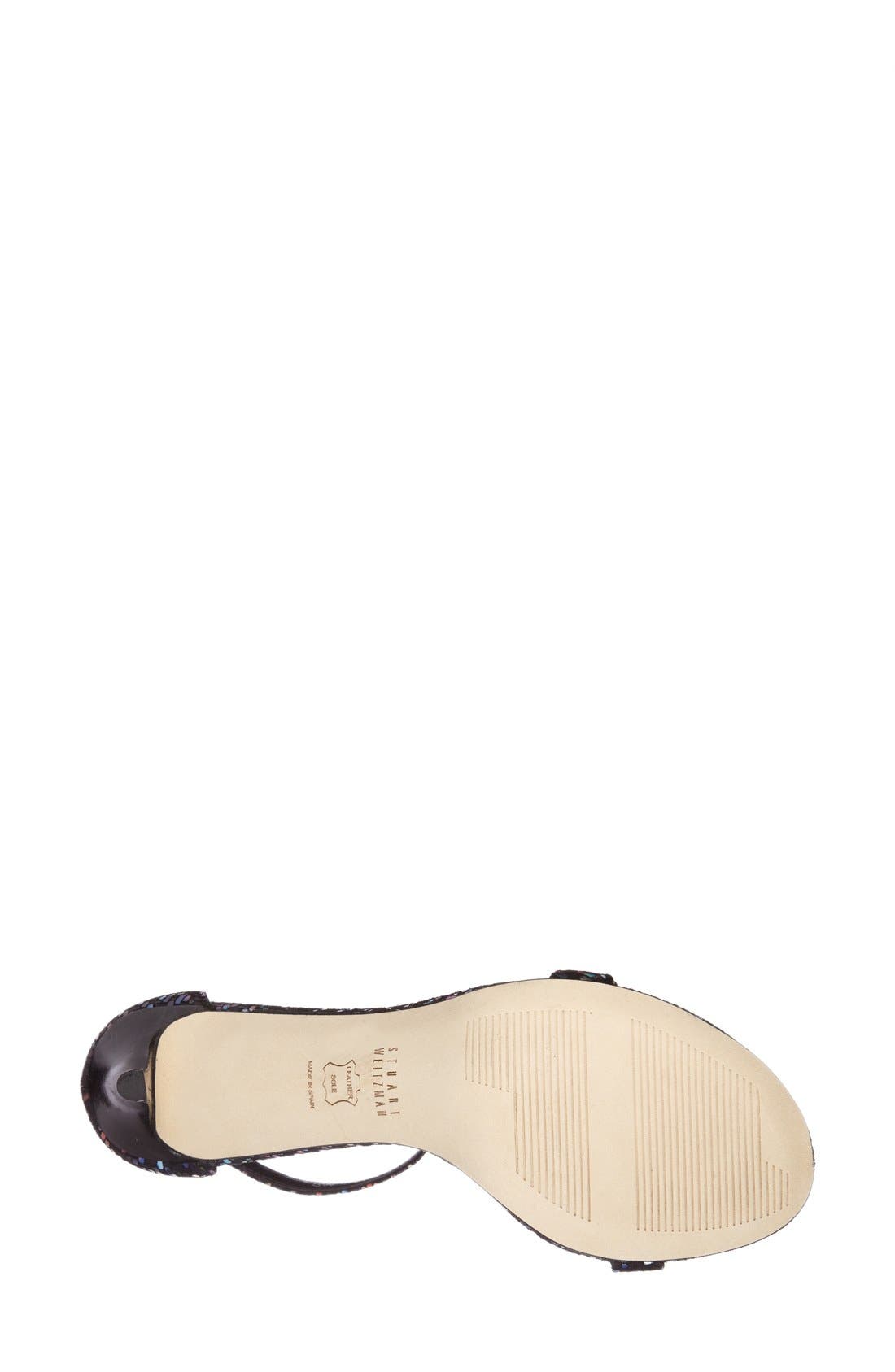 'Nunaked' Leather Ankle Strap Sandal, Alternate, color, MULTI TECHNICOLOR NAPPA