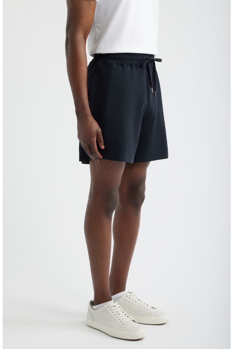 Luxe Traveler Knit Shorts, Alternate, color, BLACK