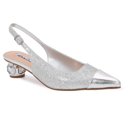 Jewel Heel Slingback Pump