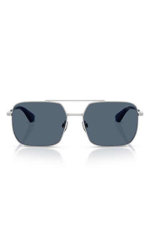 BE3179 57mm Polarized Pilot Sunglasses
