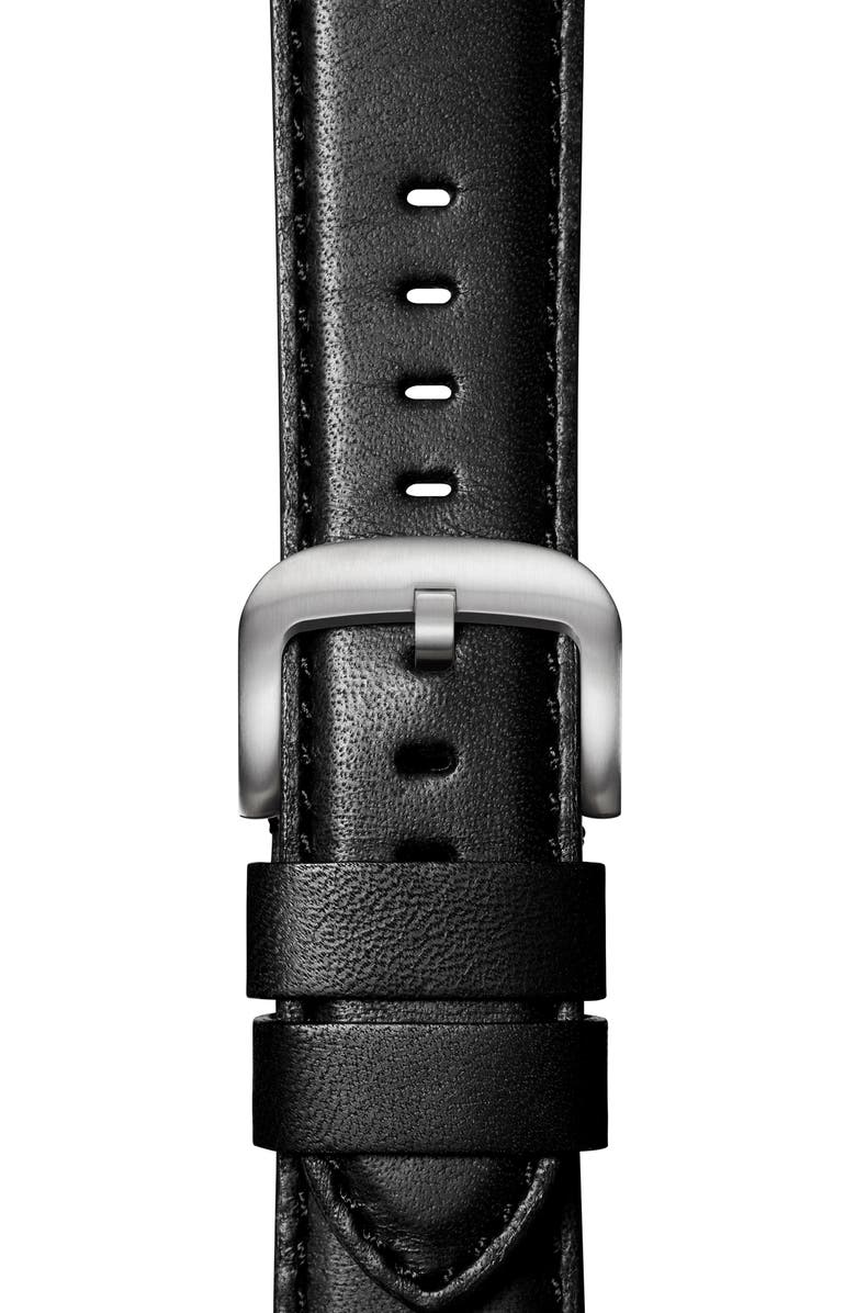 Shinola Rail Road Leather 17mm Apple Watch<sup>®</sup> Watchband, Main, color,