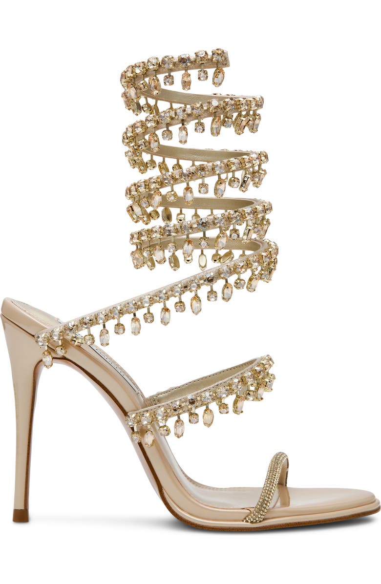 Steve Madden Gorgina Ankle Wrap Sandal, Alternate, color, Champagne
