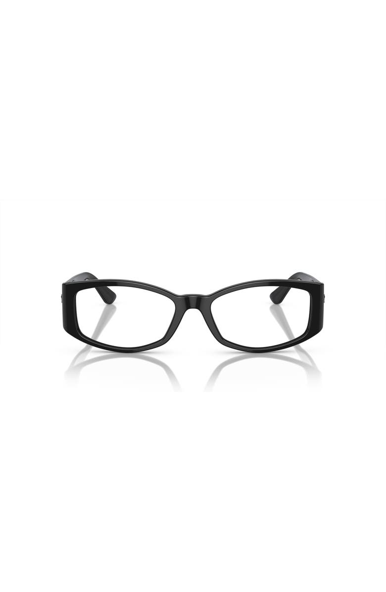 Versace 54mm Irregular optical glasses, Alternate, color, Black