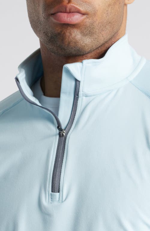 Swannies Colt Quarter Zip Golf Pullover In Sky