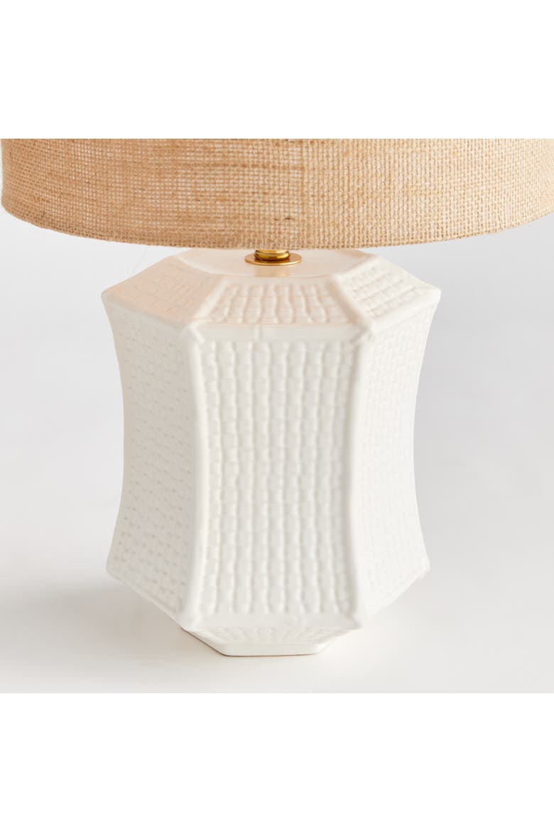 Lisha Table Lamp, Alternate, color, White