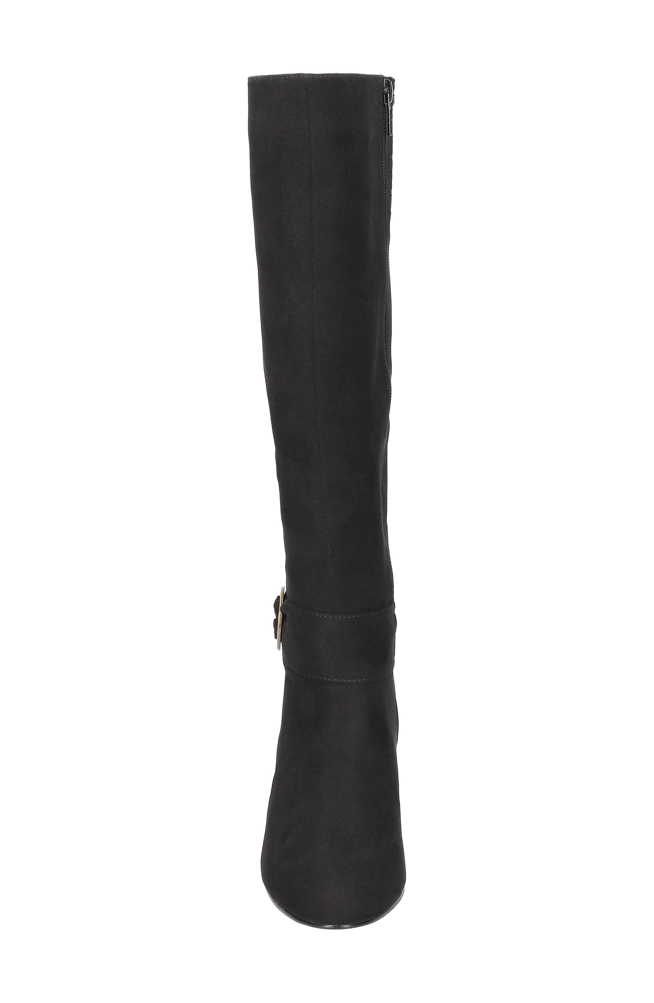 Bella Vita Rima Plus Knee High Boot, Alternate, color, Black Suede