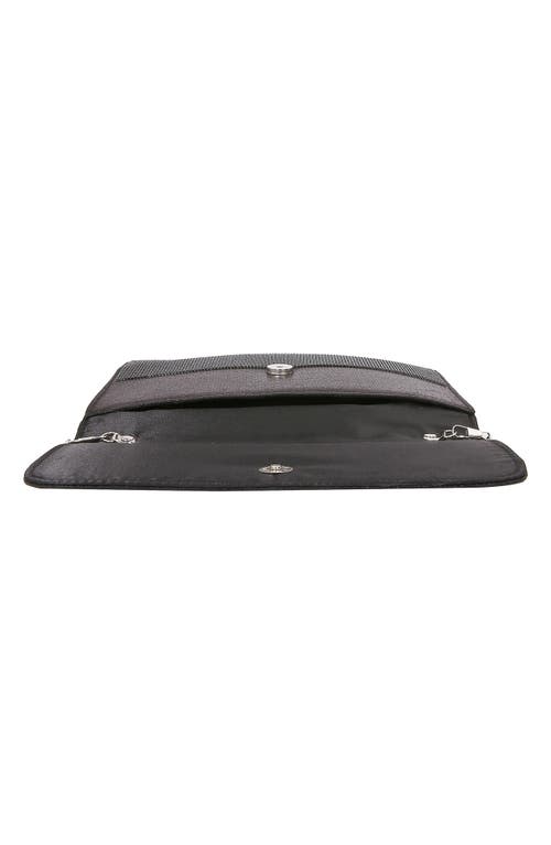 Berness Rhinestone Envelope Clutch In Black