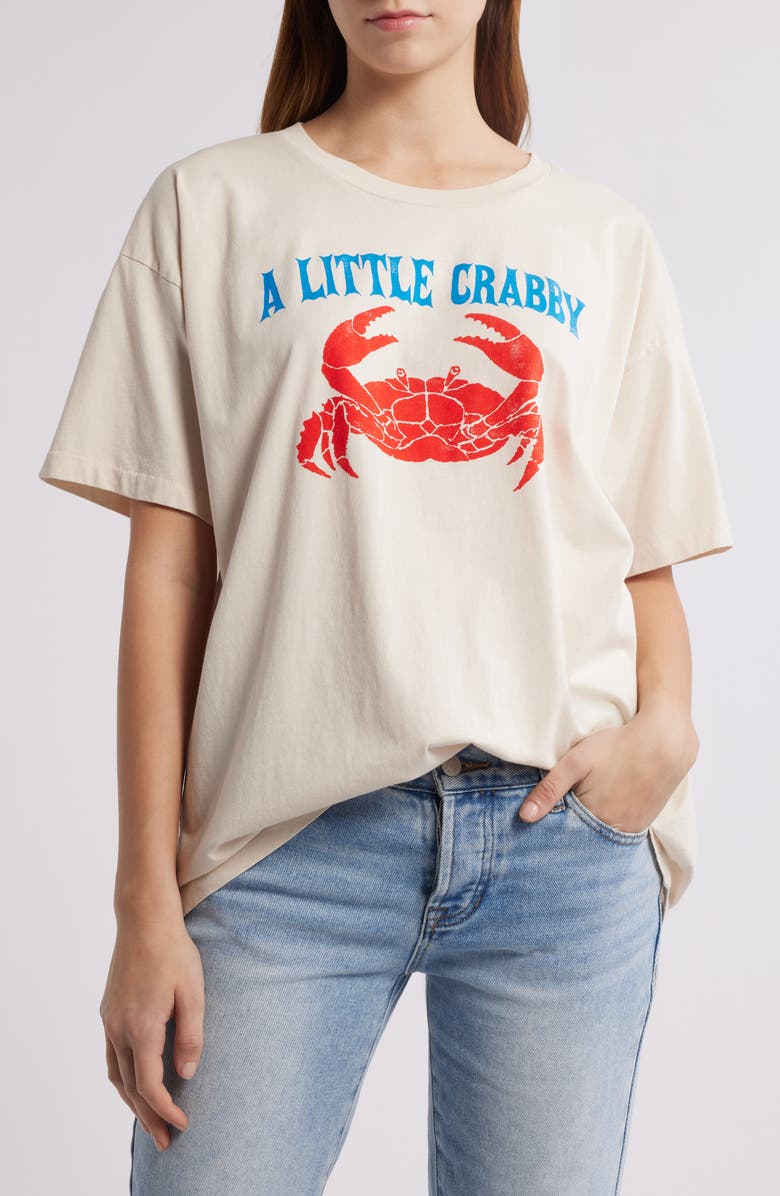 Daydreamer A Little Crabby Cotton Graphic T-Shirt, Main, color, 