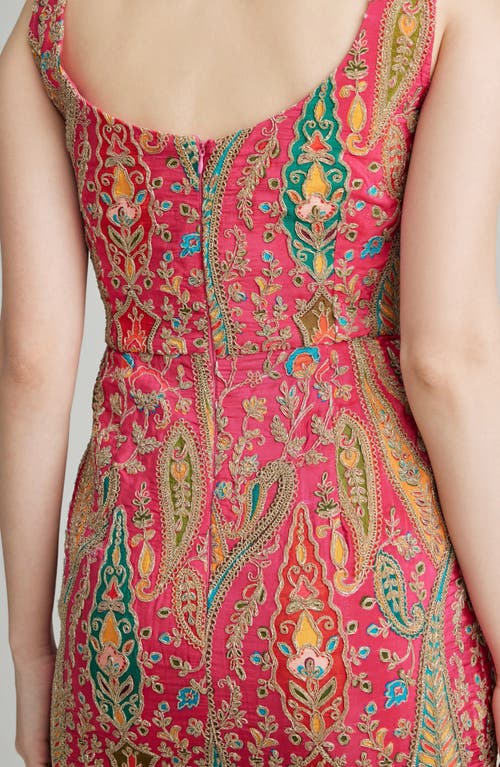 Shop Holichic Ella Embroidered Sheath Dress In Pink